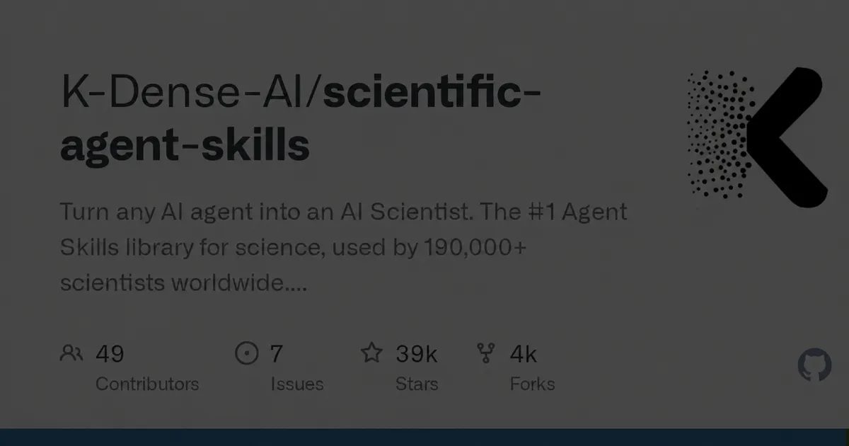 K-Dense v2.65.0、科学スキルを163件へ拡張